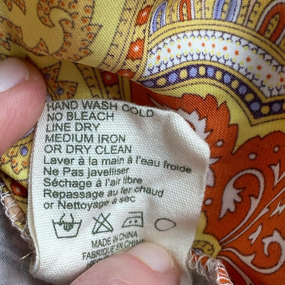 Anthropologie Tiny peach paisley Sunset Blouse XS - Picture 8 of 8